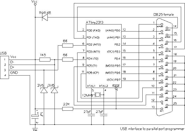 Схема разветвителя usb на 4 порта